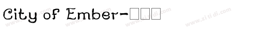 City of Ember字体转换